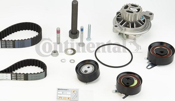 Contitech CT 939 WP8 PRO - Водяной насос + комплект зубчатого ремня ГРМ autospares.lv