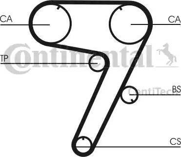 Continental CT931K1 - Комплект зубчатого ремня ГРМ autospares.lv