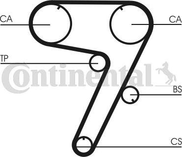 Contitech CT 931 K1 - Комплект зубчатого ремня ГРМ autospares.lv