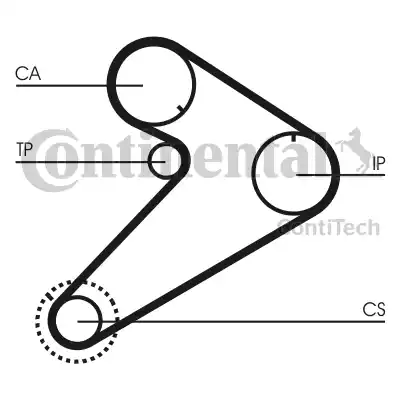 Continental CT921 - Зубчатый ремень ГРМ autospares.lv