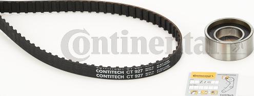 Contitech CT 927 K1 - Комплект зубчатого ремня ГРМ autospares.lv