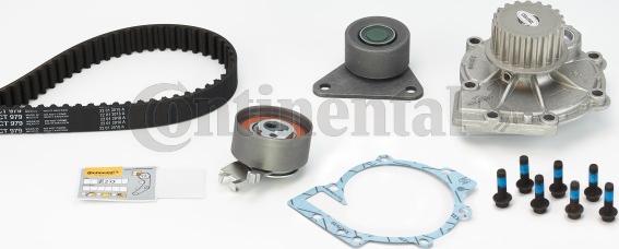 Contitech CT979WP1 - Водяной насос + комплект зубчатого ремня ГРМ autospares.lv