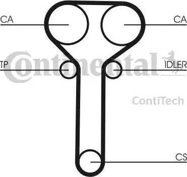 Continental CT978WP1 - Водяной насос + комплект зубчатого ремня ГРМ autospares.lv