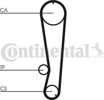 Contitech CT 569 - Зубчатый ремень ГРМ autospares.lv