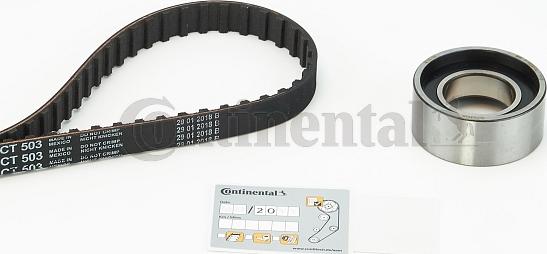 Contitech CT503K1 - Комплект зубчатого ремня ГРМ autospares.lv