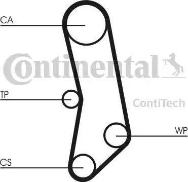 Continental CT503K1 - Комплект зубчатого ремня ГРМ autospares.lv