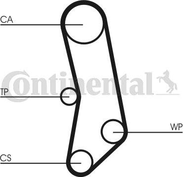 Contitech CT 503 - Зубчатый ремень ГРМ autospares.lv