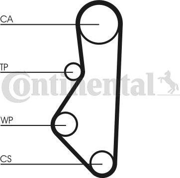 Contitech CT 586 - Зубчатый ремень ГРМ autospares.lv