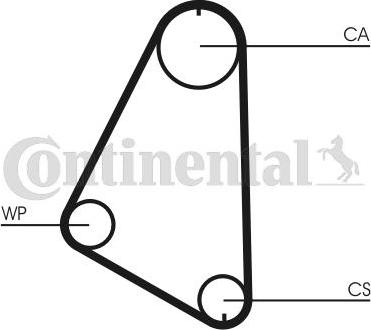 Contitech CT526 - Зубчатый ремень ГРМ autospares.lv