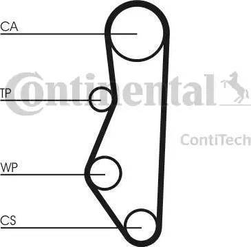 Continental CT527K1 - Комплект зубчатого ремня ГРМ autospares.lv