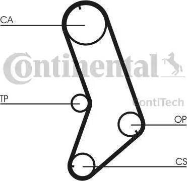 Continental CT647K5 - Комплект зубчатого ремня ГРМ autospares.lv