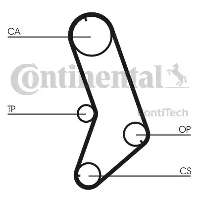 Continental CT647 - Зубчатый ремень ГРМ autospares.lv