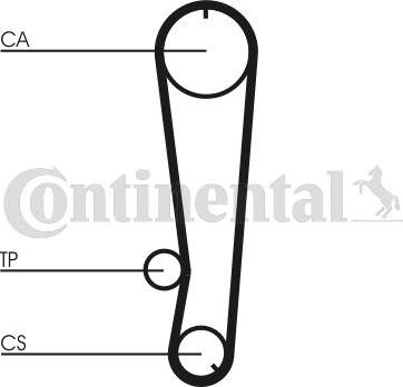 Contitech CT 655 - Зубчатый ремень ГРМ autospares.lv