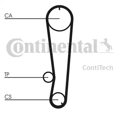 Continental CT655 - Зубчатый ремень ГРМ autospares.lv