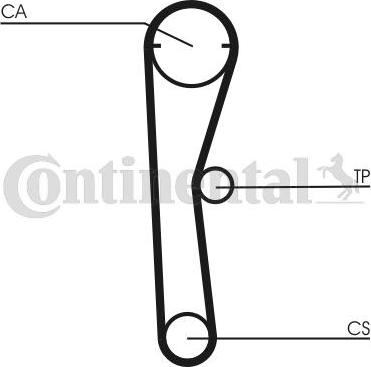 Contitech CT 669 - Зубчатый ремень ГРМ autospares.lv