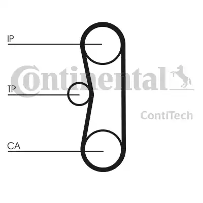 Continental CT662 - Зубчатый ремень ГРМ autospares.lv