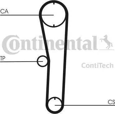 Continental CT680 - Зубчатый ремень ГРМ autospares.lv