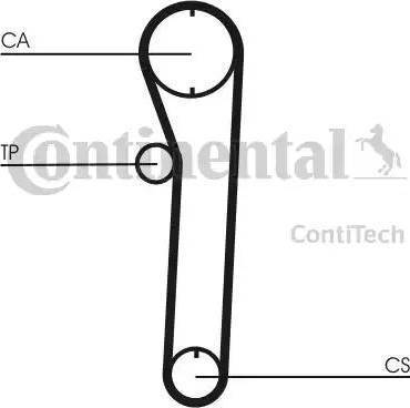 Continental CT680 - Зубчатый ремень ГРМ autospares.lv