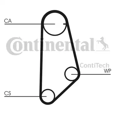 Continental CT635 - Зубчатый ремень ГРМ autospares.lv