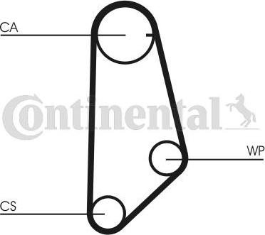 Contitech CT 635 - Зубчатый ремень ГРМ autospares.lv