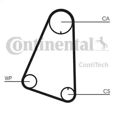 Continental CT633 - Зубчатый ремень ГРМ autospares.lv