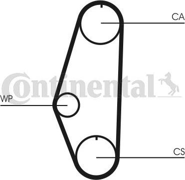 Contitech CT 629 - Зубчатый ремень ГРМ autospares.lv