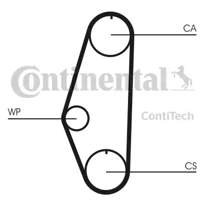 Continental CT629 - Зубчатый ремень ГРМ autospares.lv