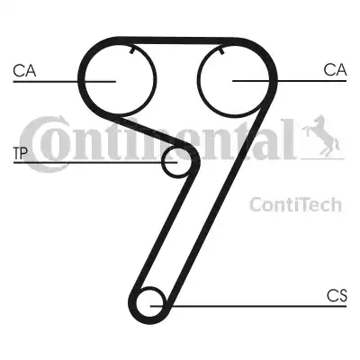 Continental CT670 - Зубчатый ремень ГРМ autospares.lv