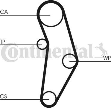 Contitech CT1049WP2 - Водяной насос + комплект зубчатого ремня ГРМ autospares.lv