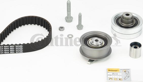 Contitech CT 1044 K2 - Комплект зубчатого ремня ГРМ autospares.lv