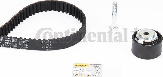 Contitech CT1054K2 - Комплект зубчатого ремня ГРМ autospares.lv