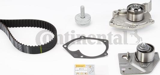 Contitech CT 1064 WP2 - Водяной насос + комплект зубчатого ремня ГРМ autospares.lv