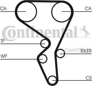 Continental CT1065WP1 - Водяной насос + комплект зубчатого ремня ГРМ autospares.lv