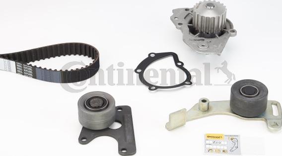 Contitech CT1061WP2 - Водяной насос + комплект зубчатого ремня ГРМ autospares.lv