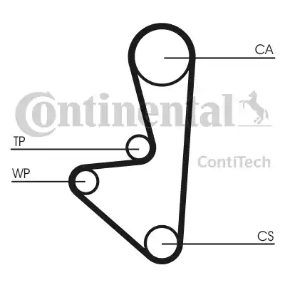 Continental CT1067K1 - Комплект зубчатого ремня ГРМ autospares.lv