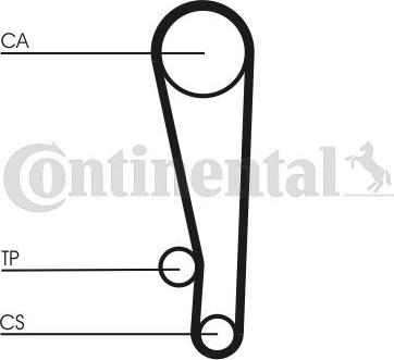 Contitech CT 1013 - Зубчатый ремень ГРМ autospares.lv