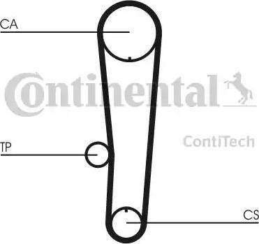 Continental CT1017K1 - Комплект зубчатого ремня ГРМ autospares.lv