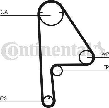 Contitech CT1081K1 - Комплект зубчатого ремня ГРМ autospares.lv