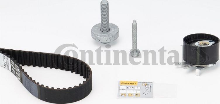 Contitech CT 1035 K2 - Комплект зубчатого ремня ГРМ autospares.lv