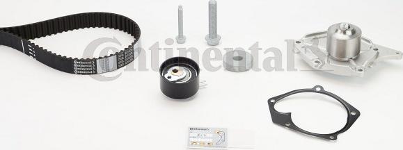 Contitech CT1035WP3 - Водяной насос + комплект зубчатого ремня ГРМ autospares.lv