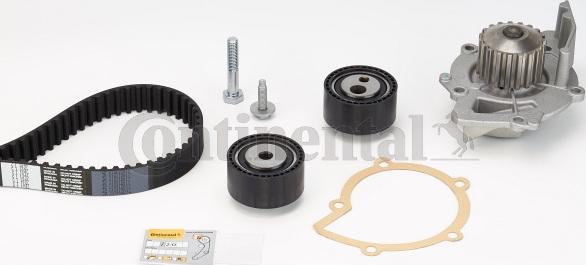 Contitech CT 1037 WP1 - Водяной насос + комплект зубчатого ремня ГРМ autospares.lv