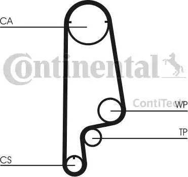 Continental CT1070K1 - Комплект зубчатого ремня ГРМ autospares.lv