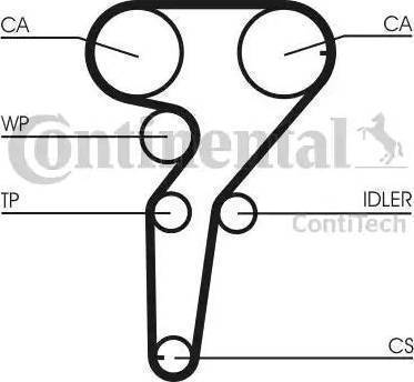 Continental CT1149K1 - Комплект зубчатого ремня ГРМ autospares.lv