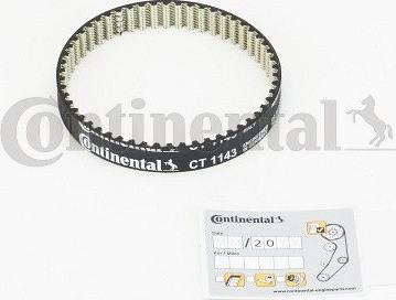 Contitech CT1143 - Зубчатый ремень ГРМ autospares.lv