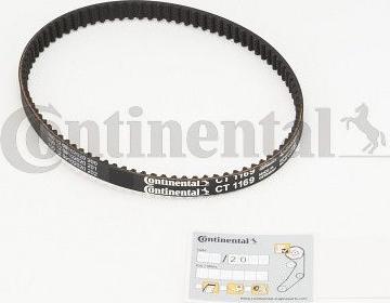 Contitech CT1169 - Зубчатый ремень ГРМ autospares.lv