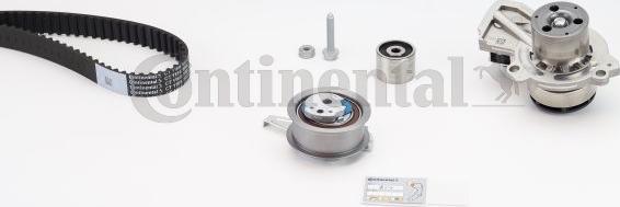 Contitech CT 1168 WP7 - Водяной насос + комплект зубчатого ремня ГРМ autospares.lv