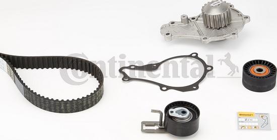 Contitech CT1162WP2 - Водяной насос + комплект зубчатого ремня ГРМ autospares.lv