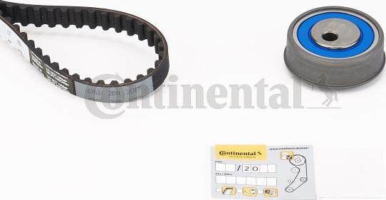 Contitech CT 1109 K2 - Комплект зубчатого ремня ГРМ autospares.lv