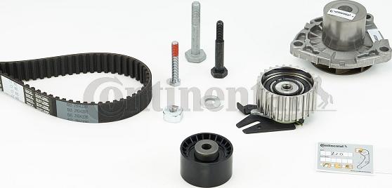 Contitech CT 1105 WP2 - Водяной насос + комплект зубчатого ремня ГРМ autospares.lv