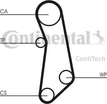 Continental CT1114K1 - Комплект зубчатого ремня ГРМ autospares.lv